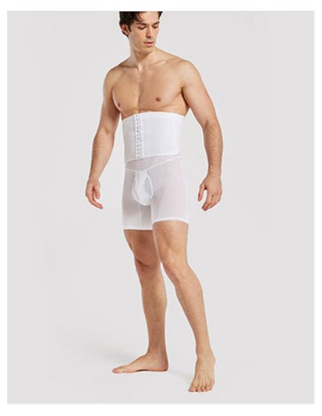 Бандаж мужской корректирующий бока живот талию White 7007