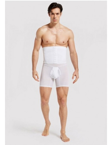 Бандаж мужской корректирующий бока живот талию White 7007