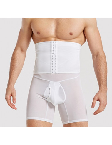 Бандаж мужской корректирующий бока живот талию White 7007