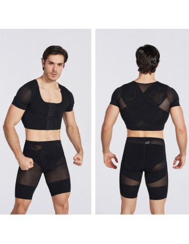 Бандаж на грудную клетку послеоперационный Black 7008