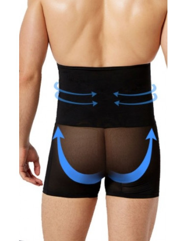 Корректирующий мужской корсет Black 7012