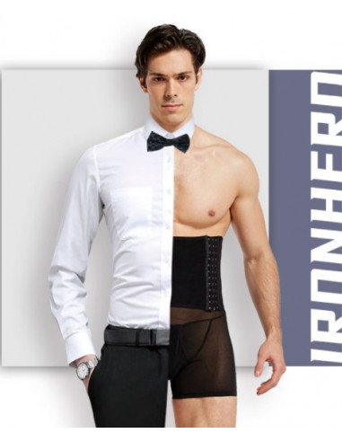 Корректирующий мужской корсет Black 7012