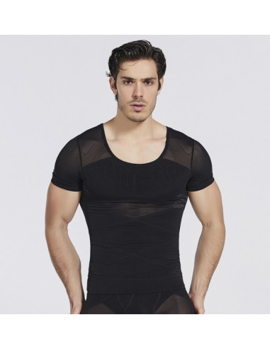 Утягивающая футболка мужская Black 7010