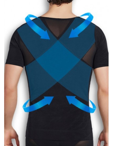 Утягивающая футболка мужская Black 7010