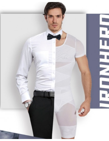 Корректирующая футболка мужская White 7011