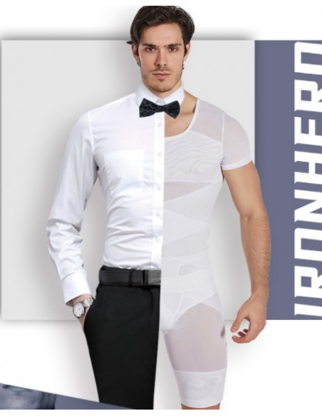 Корректирующая футболка мужская White 7011