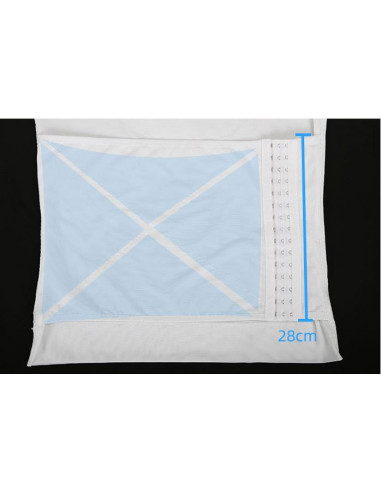 Корсет майка мужская утяжка White 7016