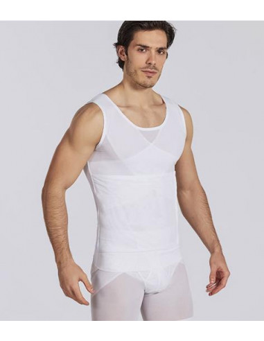 Корсет майка мужская утяжка White 7016