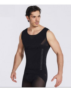 Майка корсет для мужчин Black 7017 2