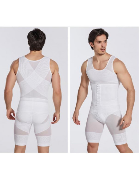 Утягивающая мужская майка с корсетом 7021