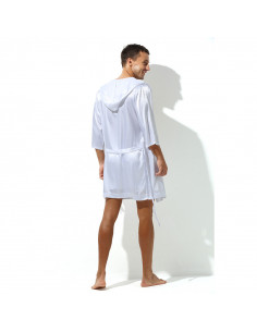 Мужской атласный халат шёлковый G91 2