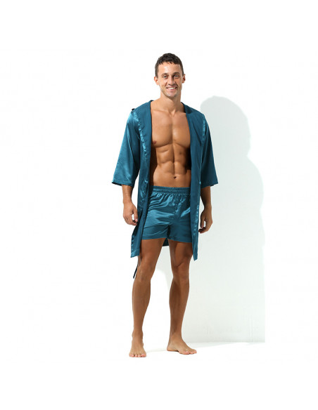 Стильный халат с капюшоном G95