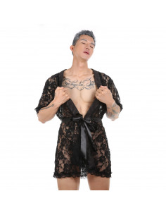 Халат мужской эротический Black G105 2