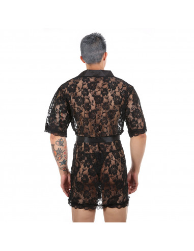 Халат мужской эротический Black G105