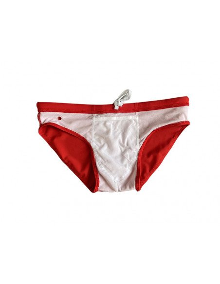 Плавки брифы однотонные Red 2385