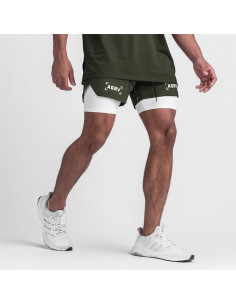 Шорты с тайтсами для фитнеса ASRV 3432 2