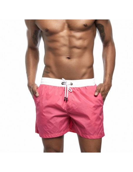 Розовые шорты пляжные 3419