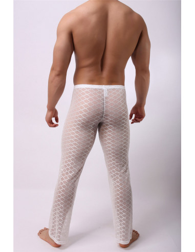 Мужские полупрозрачные штаны White 873