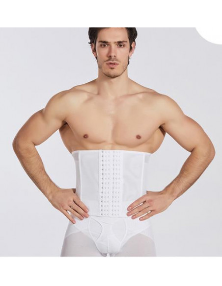 Мужской корсет для утяжки живота White 7023