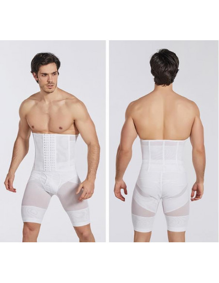 Мужской корсет для утяжки живота White 7023