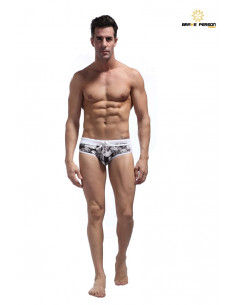 Пляжные плавки с черепами Brave Person Skull Black лот 145