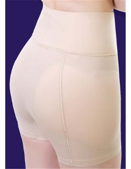Корректирующие шорты для увеличения бедер и ягодиц с высоким поясом 13011 Бежевые 44