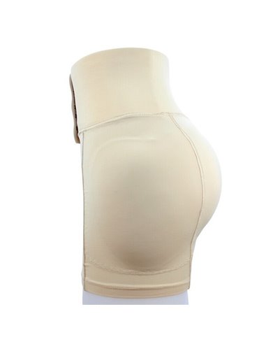 Корректирующие шорты для увеличения бедер и ягодиц с высоким поясом 13011 Бежевые 44