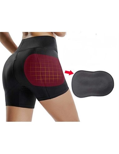 Шорты  для увеличения бедер и ягодиц с высоким поясом  13012 Черные 44