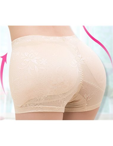 Шорты бесшовные Пуш ап для ягодиц и бедер  13015 Бежевые 42