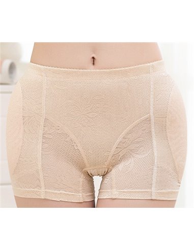 Шорты бесшовные Пуш ап для ягодиц и бедер  13015 Бежевые 42