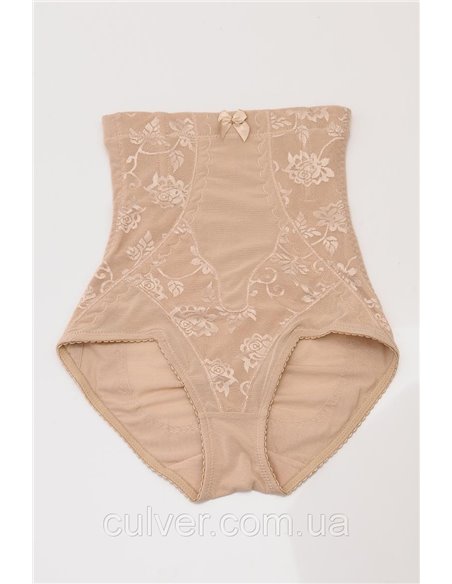Трусы высокие с сильной коррекцией 14002 Бежевые 42