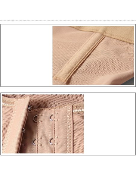 Трусы высокие на корсете 14003 Бежевые 44