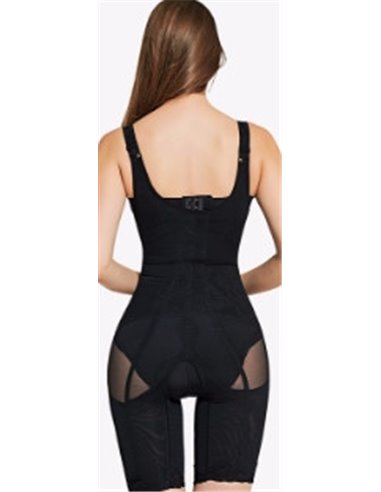 Корректирующий боди для коррекции фигуры с корсетом и шортами 14010 Черный 48