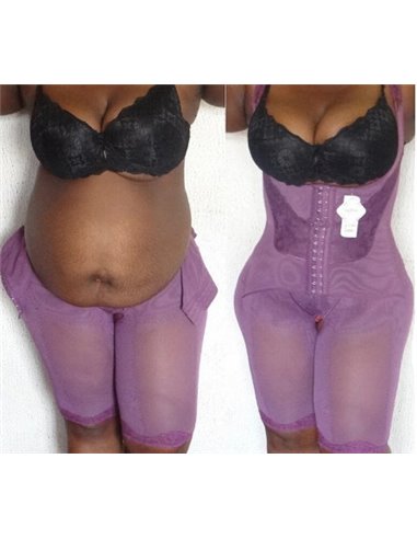 Корректирующий боди для коррекции фигуры с корсетом и шортами 14010 Черный 48