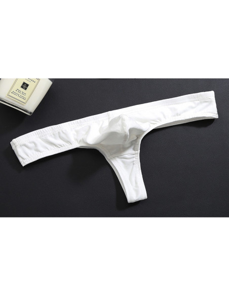 Белые стринги для мужчин G176