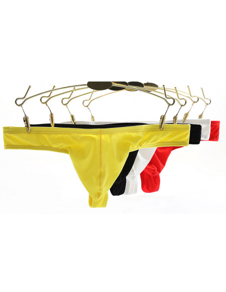 Жёлтые стринги для мужчин G177