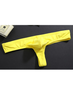 Жёлтые стринги для мужчин G177