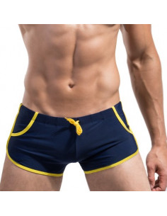 Пляжные мужские плавки Desmiit Navy\Yellow лот 61