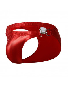 Плавки бикини красные блестящие 2431 2