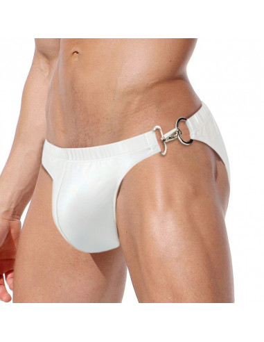 Белые плавки бикини мужские 2433