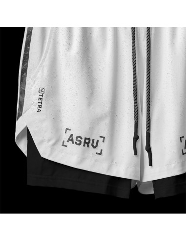 Белые шорты с тайтсами ASRV 3435