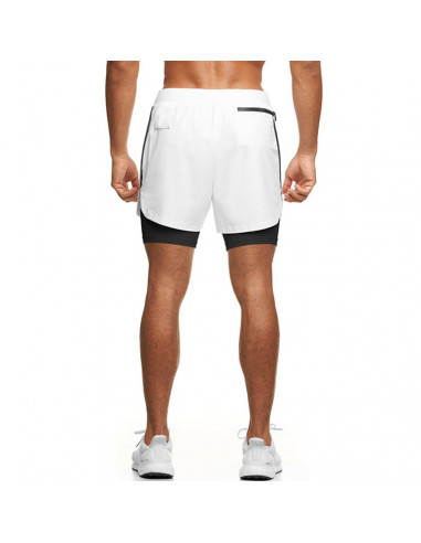 Белые шорты с тайтсами ASRV 3435