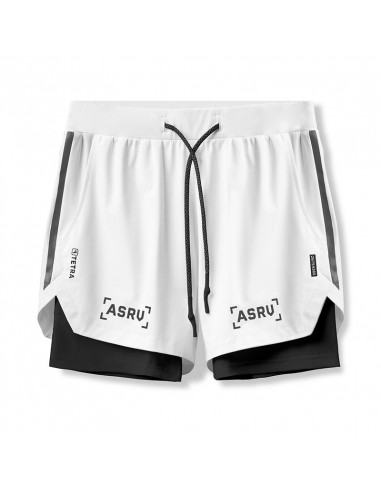 Белые шорты с тайтсами ASRV 3435