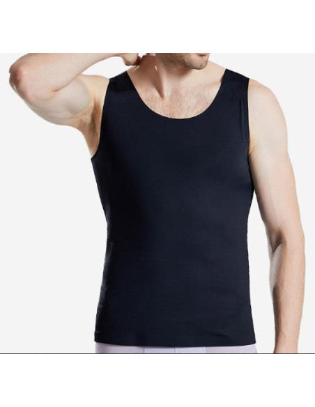 Утягивающая футболка бесшовная Black 7024