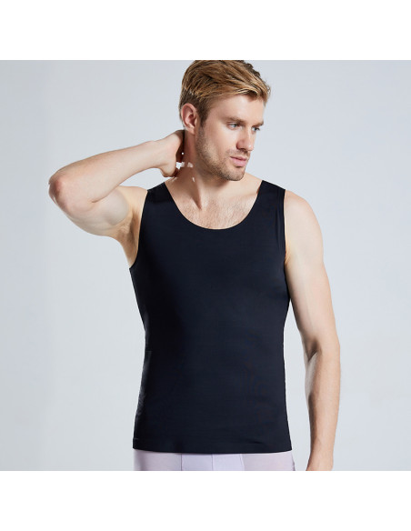 Утягивающая футболка бесшовная Black 7024