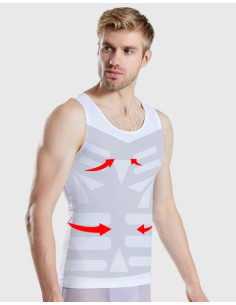 Утягивающая майка бесшовная Black 7025