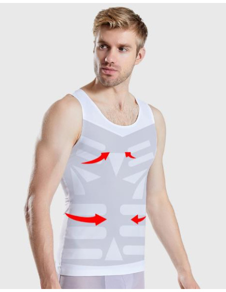 Утягивающая майка бесшовная Black 7025