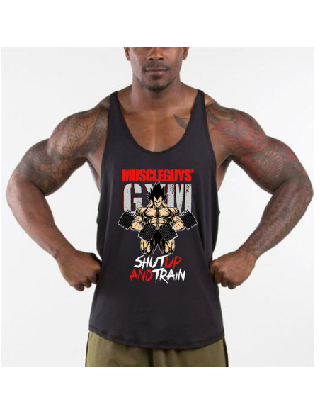 Мужская майка-борцовка Shut Up and Train 4159
