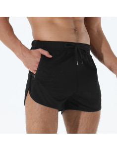 короткие шорты для кроссфита с поясом на шнурке