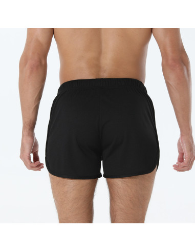 короткі чоловічі спортивні шорти сітчасті чорні